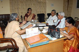 NAAC_Team_Review_With_Principal